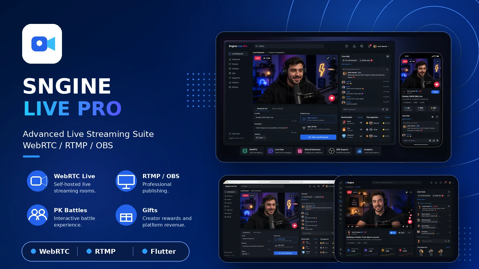 Sngine Live Pro 4.0.0: A Complete Creator-Focused Live Streaming System